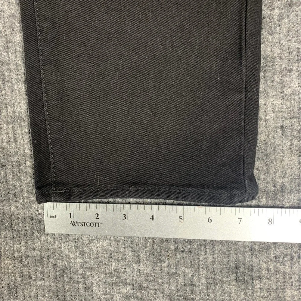 True Religion Jeans Mens 34 Black Denim Geno Relaxed Slim‎ Studded Stretch $164